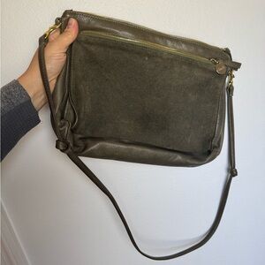 Clare V Olive Gosee Green Crossbody Bag